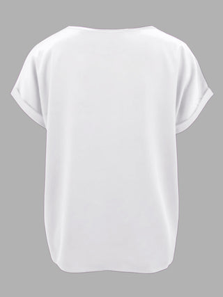 Round Neck Short Sleeve T-Shirt Divacious