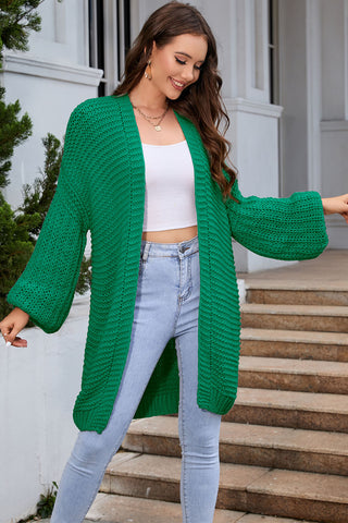 Open Front Longline Cardigan Divacious