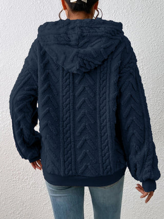 Drawstring Long Sleeve Hoodie Divacious