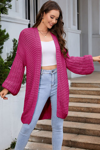 Open Front Longline Cardigan Divacious