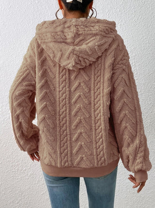 Drawstring Long Sleeve Hoodie Divacious