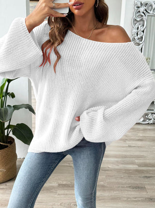 Round Neck Long Sleeve Sweater Divacious