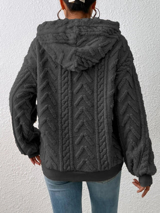 Drawstring Long Sleeve Hoodie Divacious