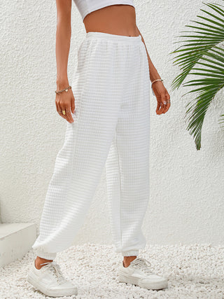 Textured Pull-On Joggers Divacious