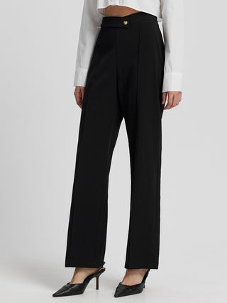 High Waist Straight Pants Divacious