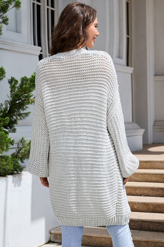 Open Front Longline Cardigan Divacious