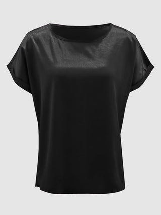 Round Neck Short Sleeve T-Shirt Divacious