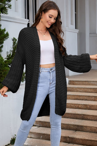 Open Front Longline Cardigan Divacious