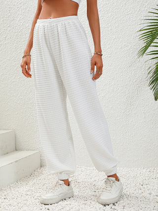 Textured Pull-On Joggers Divacious