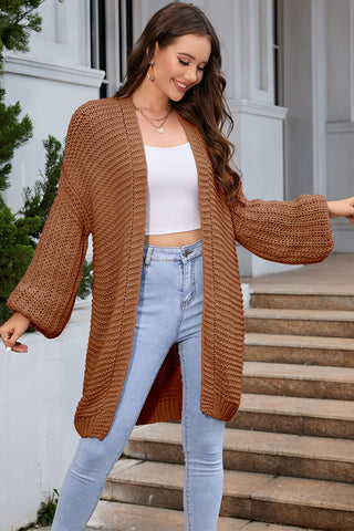 Open Front Longline Cardigan Divacious